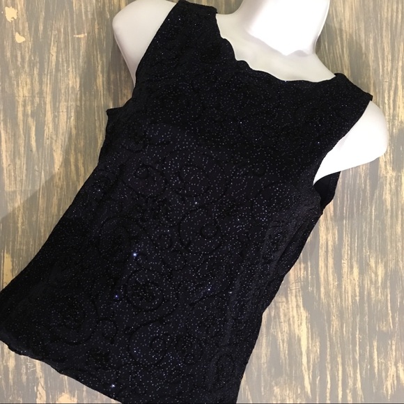 Iz Byer Tops - 👚3/$20 IZ Byer California Blue Sparkle Blouse